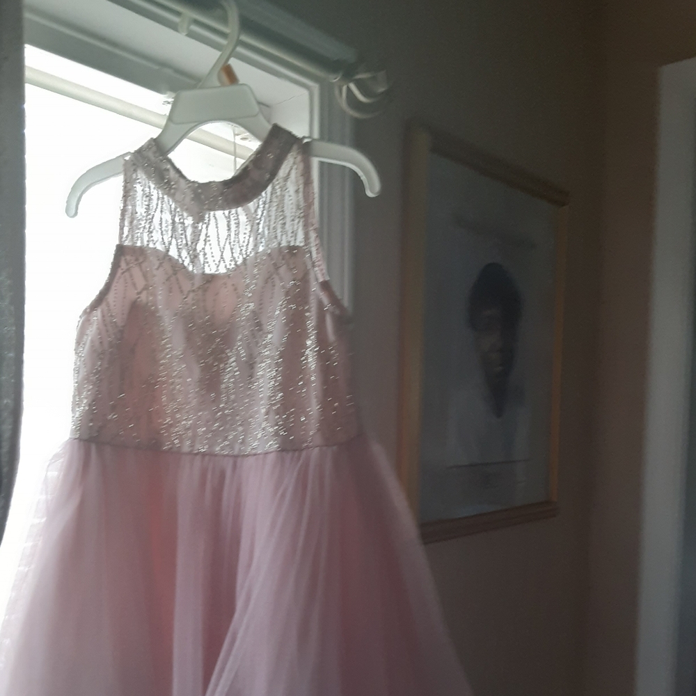 Girls beautiful pink and gold dress